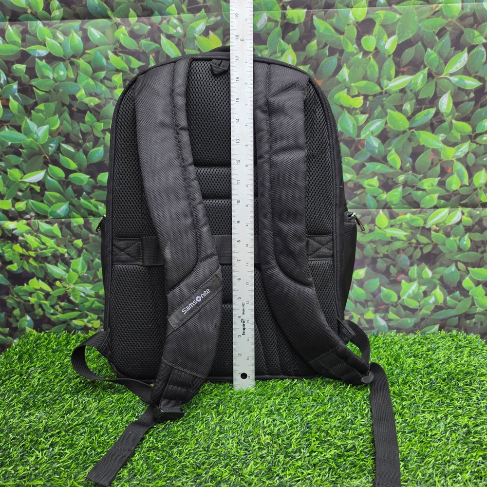 Samsonite Laptop Backpack Black Ballistic Nylon Tech Travel Bag Luggage Strap - Picture 12 of 14